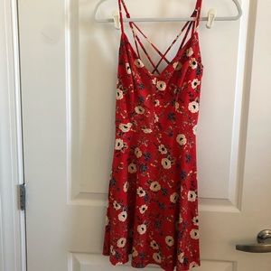 Strappy red summery dress!